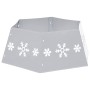 Silber-weißer Weihnachtsbaumrock Ø68x25 cm von vidaXL, Weihnachtsbaum-Fußsack - Ref: Foro24-331305, Preis: 21,59 €, Rabatt: %