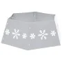 Silver and white Christmas tree skirt Ø68x25 cm by vidaXL, Christmas tree footmuff - Ref: Foro24-331305, Price: 21,28 €, Disc...