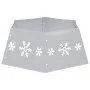 Falda del árbol de Navidad plateada y blanca Ø68x25 cm de vidaXL, Cubrepié del árbol de Navidad - Ref: Foro24-331305, Precio:...