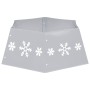 Silber-weißer Weihnachtsbaumrock Ø68x25 cm von vidaXL, Weihnachtsbaum-Fußsack - Ref: Foro24-331305, Preis: 21,59 €, Rabatt: %