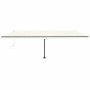 Toldo automático con LED sensor de viento crema 600x300 cm