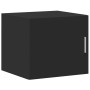 Armario de pared madera de ingeniería negro 45x42,5x40 cm