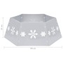 Silber-weißer Weihnachtsbaumrock Ø68x25 cm von vidaXL, Weihnachtsbaum-Fußsack - Ref: Foro24-331305, Preis: 21,59 €, Rabatt: %