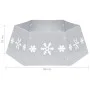 Silver and white Christmas tree skirt Ø68x25 cm by vidaXL, Christmas tree footmuff - Ref: Foro24-331305, Price: 21,28 €, Disc...