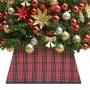 Red and black Christmas tree skirt 48x48x25 cm by vidaXL, Christmas tree footmuff - Ref: Foro24-331306, Price: 10,08 €, Disco...