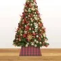 Falda del árbol de Navidad roja y negra 48x48x25 cm de vidaXL, Cubrepié del árbol de Navidad - Ref: Foro24-331306, Precio: 10...