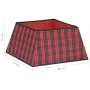 Red and black Christmas tree skirt 48x48x25 cm by vidaXL, Christmas tree footmuff - Ref: Foro24-331306, Price: 10,08 €, Disco...