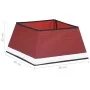Red and white Christmas tree skirt 48x48x25 cm by vidaXL, Christmas tree footmuff - Ref: Foro24-331307, Price: 10,48 €, Disco...