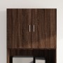 Armario de pared madera ingeniería marrón roble 80x42,5x64 cm