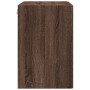 Armario de pared madera ingeniería marrón roble 80x42,5x64 cm