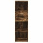 Aparador alto madera de ingeniería roble ahumado 40x42,5x124 cm