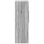 Aparador alto madera de ingeniería gris Sonoma 40x42,5x124 cm en Aparadores | Comprar online en Foro24
