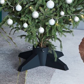 Soporte para árbol de Navidad verde 55,5x55,5x15 cm
