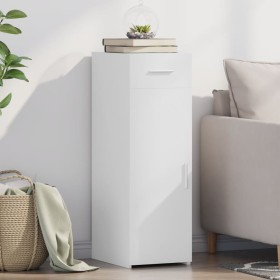 Aparador madera de ingeniería blanco 30x42,5x93 cm Aparador madera de ingeniería blanco 30x42,5x93 cm