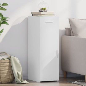 Aparador madera de ingeniería blanco 30x42,5x93 cm Aparador madera de ingeniería blanco 30x42,5x93 cm