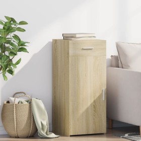 Aparador de madera de ingeniería roble Sonoma 40x42,5x93 cm Aparador de madera de ingeniería roble Sonoma 40x42,5x93 cm