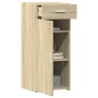 Aparador de madera de ingeniería roble Sonoma 40x42,5x93 cm
