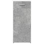 Aparador de madera de ingeniería gris hormigón 40x42,5x93 cm