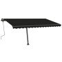 Toldo de pie manual retráctil gris antracita 400x350 cm en Toldos | Comprar online en Foro24