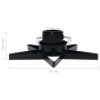 Black Christmas tree stand 47x47x13.5 cm by vidaXL, Christmas tree stands - Ref: Foro24-331315, Price: 32,71 €, Discount: %