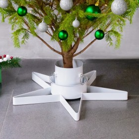 Soporte para árbol de Navidad blanco 47x47x13,5 cm