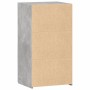 Aparador de madera de ingeniería gris hormigón 50x42,5x93 cm