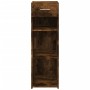Aparador de madera de ingeniería roble ahumado 30x42,5x93 cm