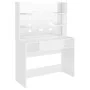 Makeup dressing table with LED lights white MDF 100x40x135 cm by vidaXL, Bedroom Dressers - Ref: Foro24-331538, Price: 199,86...