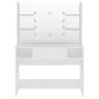 Makeup dressing table with LED lights white MDF 100x40x135 cm by vidaXL, Bedroom Dressers - Ref: Foro24-331538, Price: 199,86...