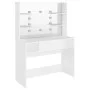Makeup dressing table with LED lights white MDF 100x40x135 cm by vidaXL, Bedroom Dressers - Ref: Foro24-331538, Price: 199,86...