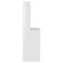 Tocador de maquillaje luces LED MDF blanco brillo 100x40x135 cm de vidaXL, Tocadores para dormitorios - Ref: Foro24-331539, P...