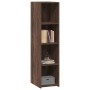 Aparador alto madera de ingeniería marrón roble 30x41x124 cm