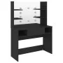 Makeup dressing table with LED lights black MDF 100x40x135 cm by vidaXL, Bedroom Dressers - Ref: Foro24-331540, Price: 203,41...