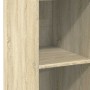 Aparador alto madera de ingeniería roble Sonoma 40x41x124 cm