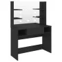 Makeup dressing table with LED lights black MDF 100x40x135 cm by vidaXL, Bedroom Dressers - Ref: Foro24-331540, Price: 203,41...