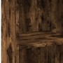 Aparador alto madera de ingeniería roble ahumado 45x41x124 cm