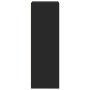 Aparador alto madera de ingeniería negro 50x41x124 cm