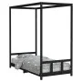 Black pine wood children's bed frame 90x190 cm by vidaXL, Cribs and beds for children - Ref: Foro24-834518, Price: 114,84 €, ...