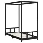 Kinderbettgestell aus schwarzem Kiefernholz, 90 x 190 cm von vidaXL, Kinderbetten und Betten für Kinder - Ref: Foro24-834518,...