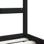 Kinderbettgestell aus schwarzem Kiefernholz, 90 x 190 cm von vidaXL, Kinderbetten und Betten für Kinder - Ref: Foro24-834518,...