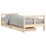 Children's bed frame with pine wood drawers 80x200 cm by vidaXL, Cribs and beds for children - Ref: Foro24-834405, Price: 119...