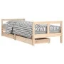 Children's bed frame with pine wood drawers 80x200 cm by vidaXL, Cribs and beds for children - Ref: Foro24-834405, Price: 117...