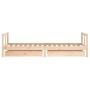 Children's bed frame with pine wood drawers 80x200 cm by vidaXL, Cribs and beds for children - Ref: Foro24-834405, Price: 119...