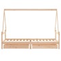 Children's bed frame with pine wood drawers 80x200 cm by vidaXL, Cribs and beds for children - Ref: Foro24-834465, Price: 142...