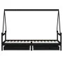Kinderbettgestell mit Schubladen Zirbenholz schwarz 80x200cm von vidaXL, Kinderbetten und Betten für Kinder - Ref: Foro24-834...