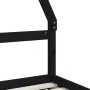 Kinderbettgestell mit Schubladen Zirbenholz schwarz 80x200cm von vidaXL, Kinderbetten und Betten für Kinder - Ref: Foro24-834...