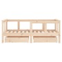 Children's bed frame with pine wood drawers 70x140 cm by vidaXL, Cribs and beds for children - Ref: Foro24-834411, Price: 101...