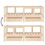 Estructura de cama para niños con cajones madera pino 70x140 cm de vidaXL, Cunas y camas para niños - Ref: Foro24-834411, Pre...