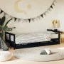 Estructura de cama niños con cajones madera pino negro 80x200cm de vidaXL, Cunas y camas para niños - Ref: Foro24-834407, Pre...