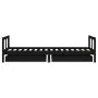 Estructura de cama niños con cajones madera pino negro 80x200cm de vidaXL, Cunas y camas para niños - Ref: Foro24-834407, Pre...